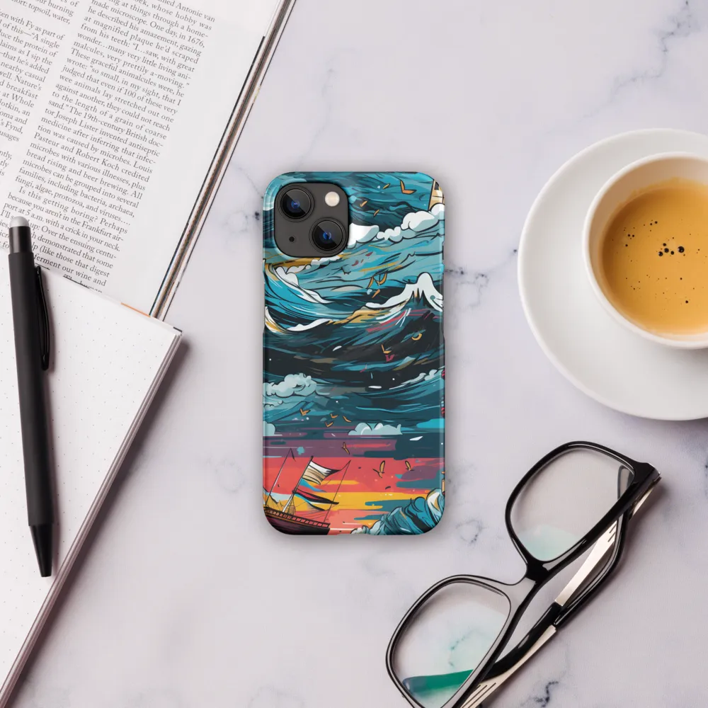 Turbulent Seas: A Lighthouse Adventure | Phone Case |  14 | Snap Case | Matte