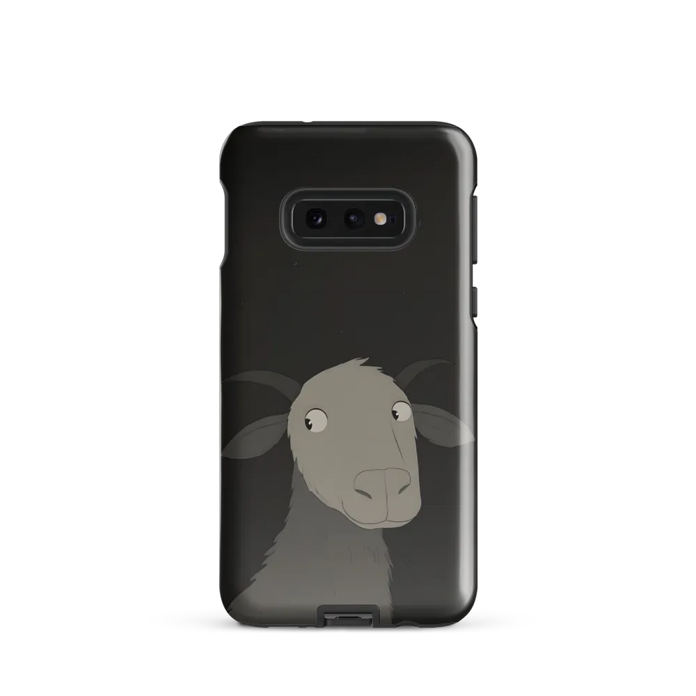 Whimsical Goat in Darkness