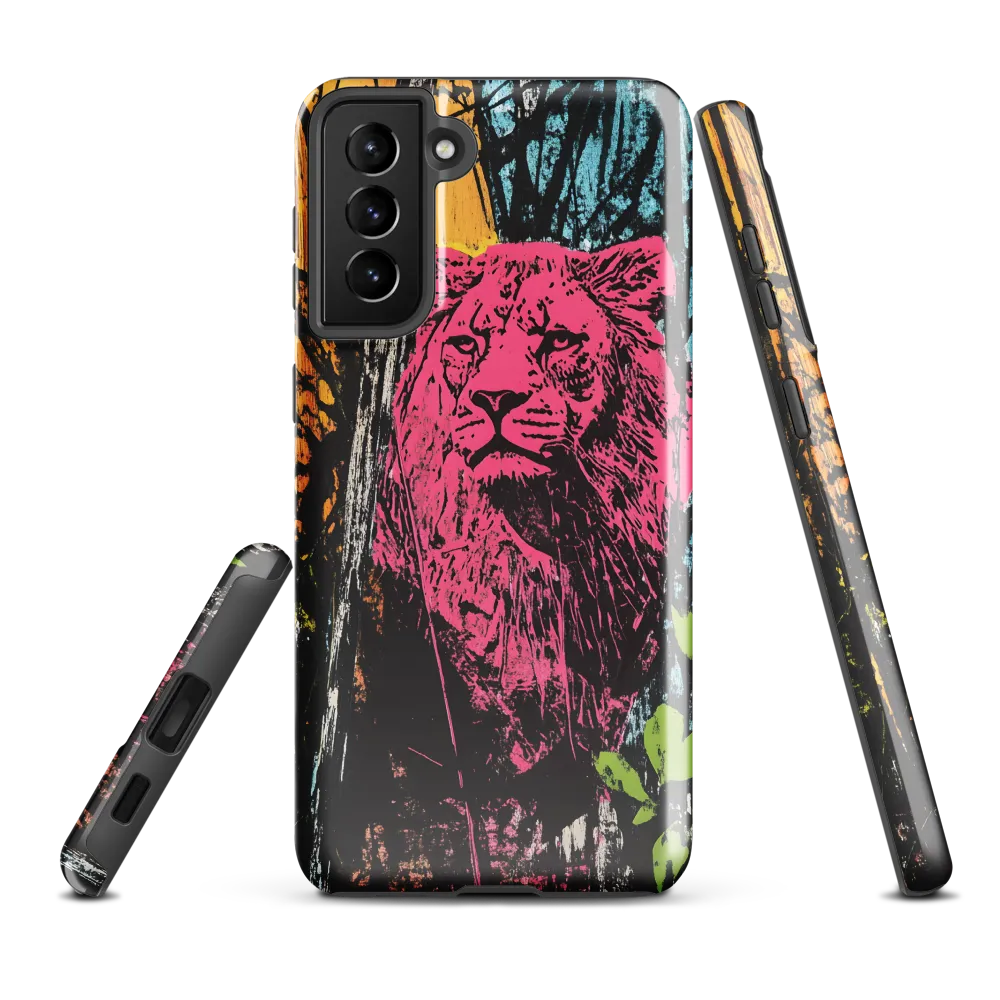 Fierce Vibrance: The Pink Lion