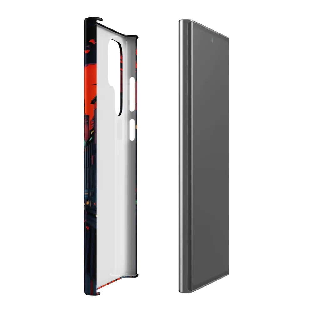 Nightfall in a Neon City | Phone Case |  S22 Ultra | Snap Case | Matte