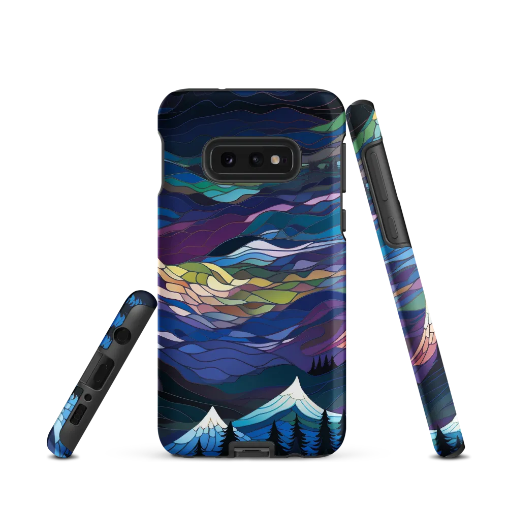 Twilight Peaks: An Abstract Mountain Landscape