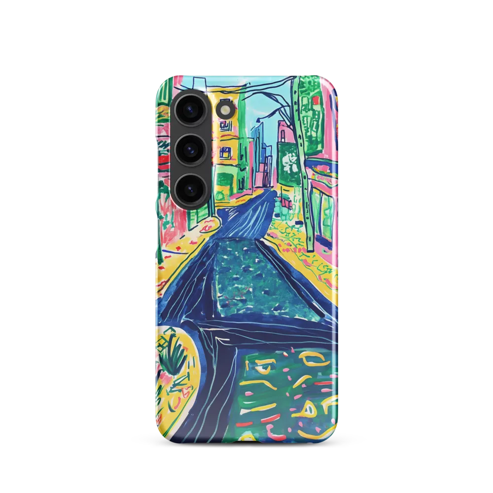 Dreamy Street in Vibrant Hues