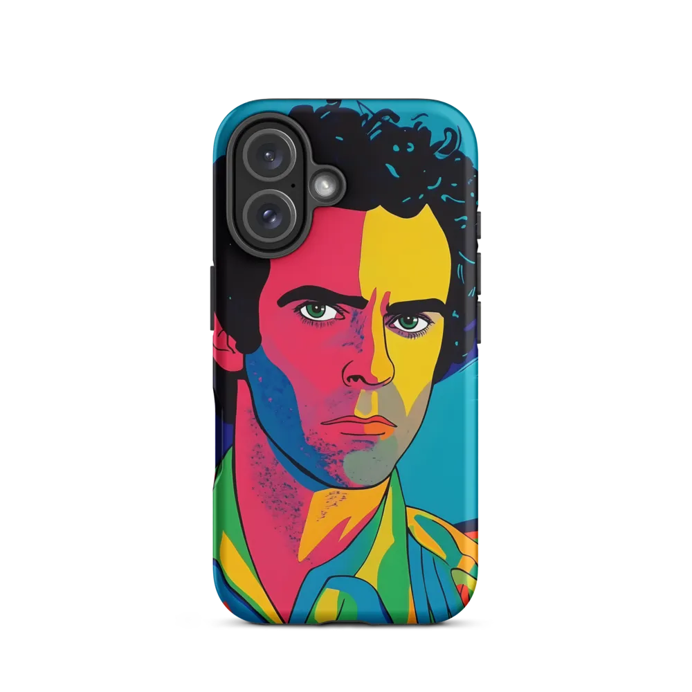 Electric Visage: A Portrait of Vibrance | Phone Case |  16 | Tough Case | Matte