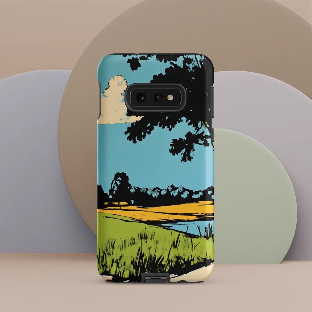 Vibrant Landscape in Pop Art Style