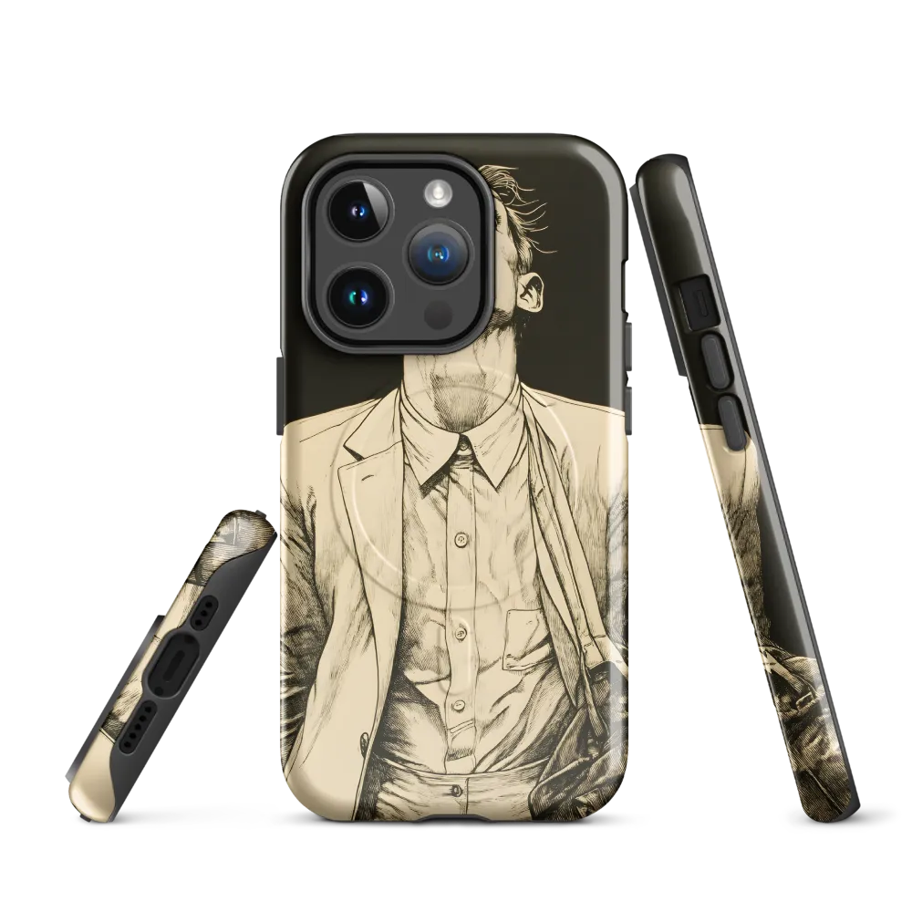 Desperate Gaze | Phone Case |  14 Pro | MagSafe® Tough Case | Glossy