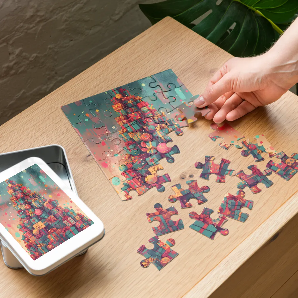Gift Tree 
 Jigsaw Puzzle in Tin Box