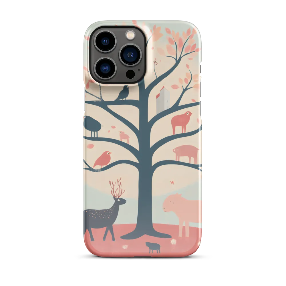 Whimsical Tree with Playful Creatures