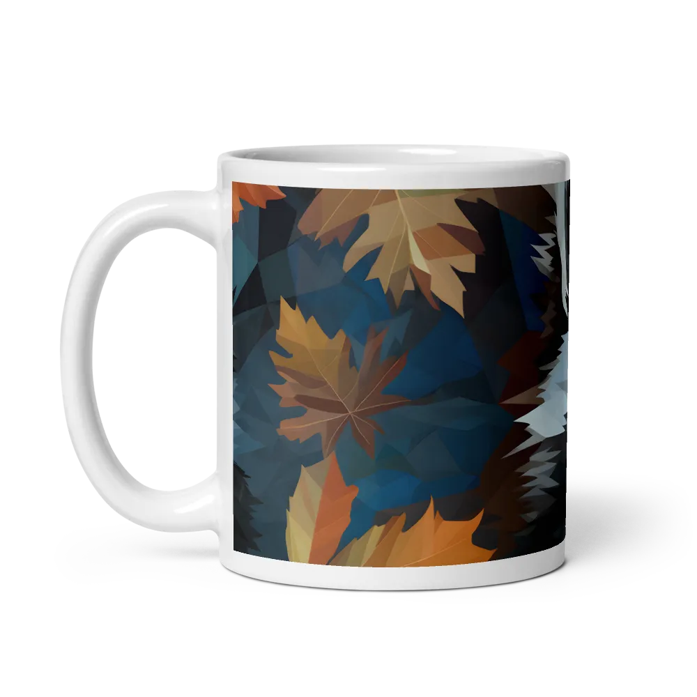 Whispers of Autumn: The Raccoon's Gaze | Mug with White inside | 11 oz