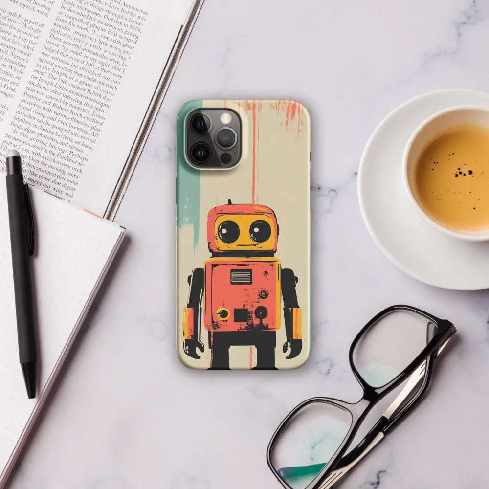 Retro Robot Charm | Phone Case |  12 Pro Max | Snap Case | Matte