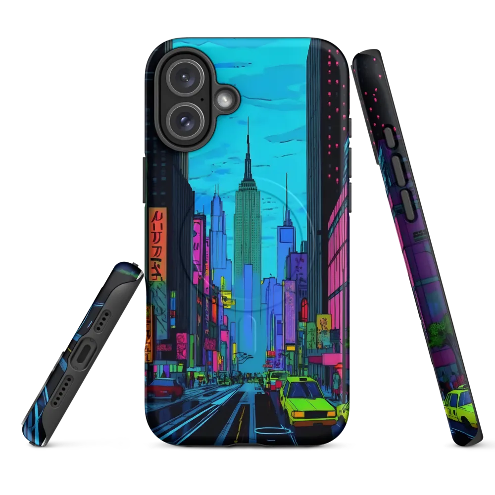 Neon Dreams of the City | Phone Case |  16 Plus | MagSafe® Tough Case | Matte