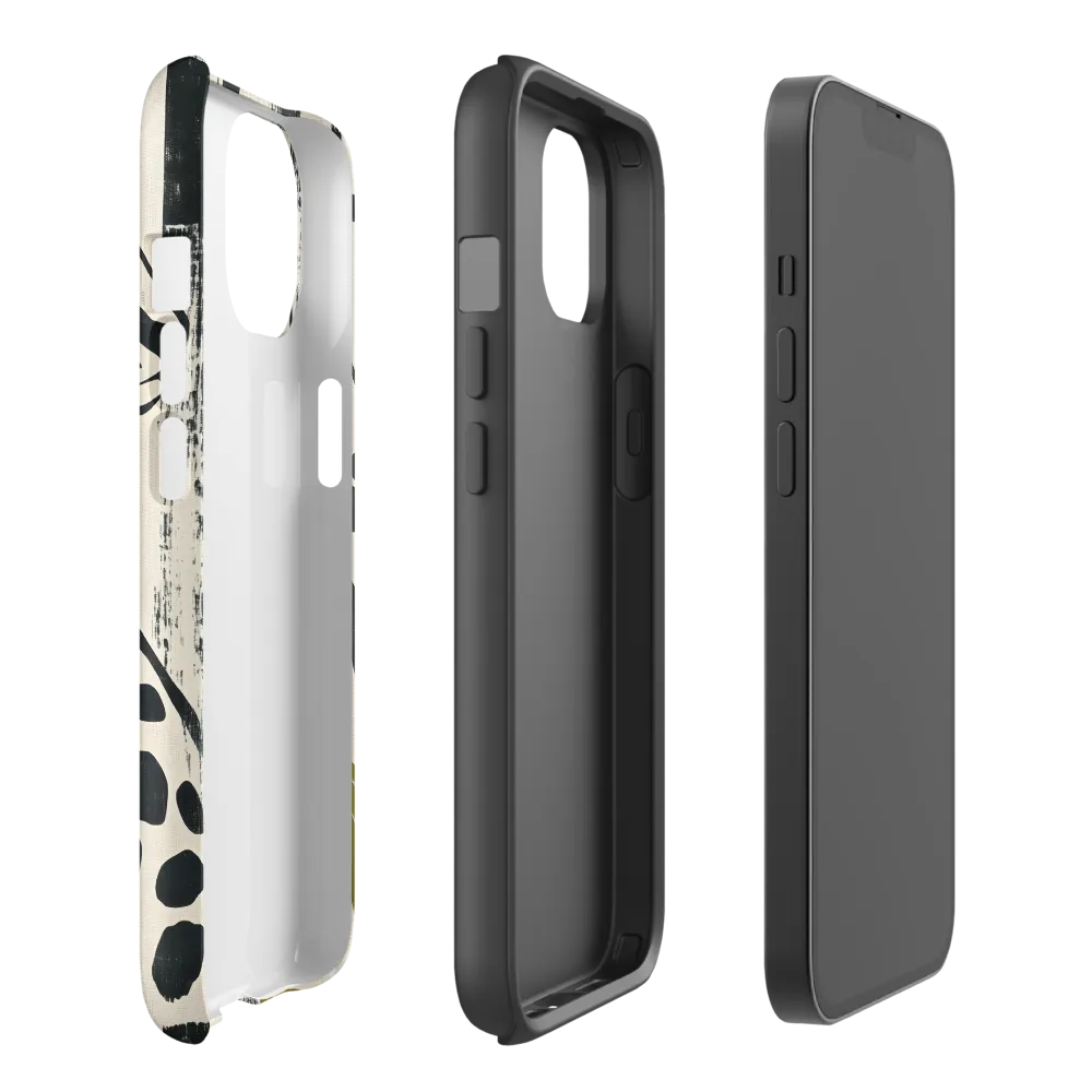 Leopard in Silhouette: A Modern Appeal | Phone Case |  14 | Tough Case | Matte