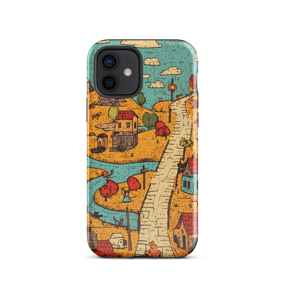 Whimsical Village Landscape