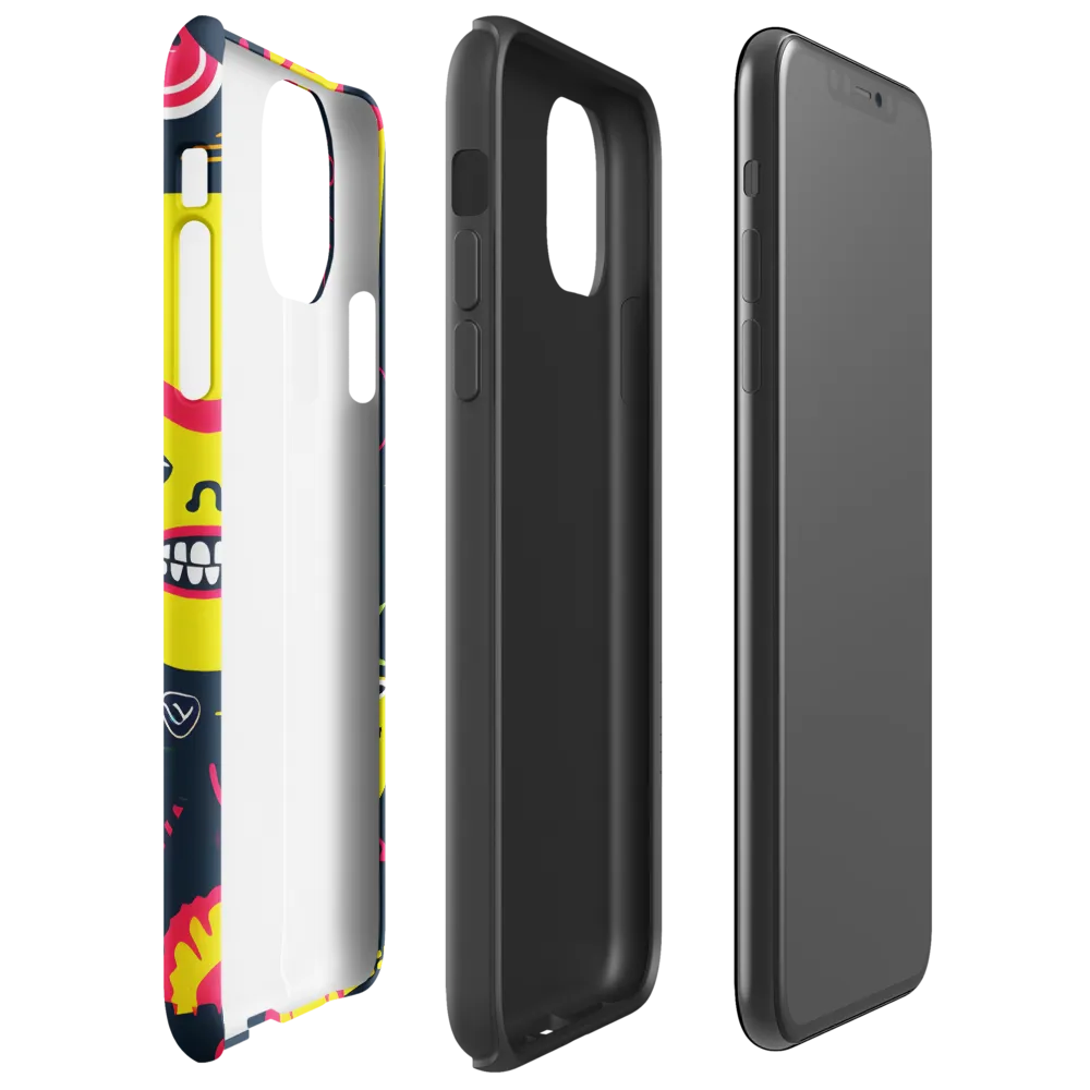 Neon Revelry: A Quirky Exploration of Modern Pop Art | Phone Case |  11 Pro Max | Tough Case | Glossy