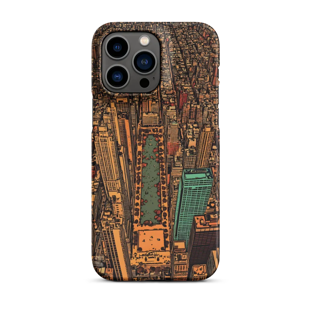 Urban Oasis: Aerial View of City Life