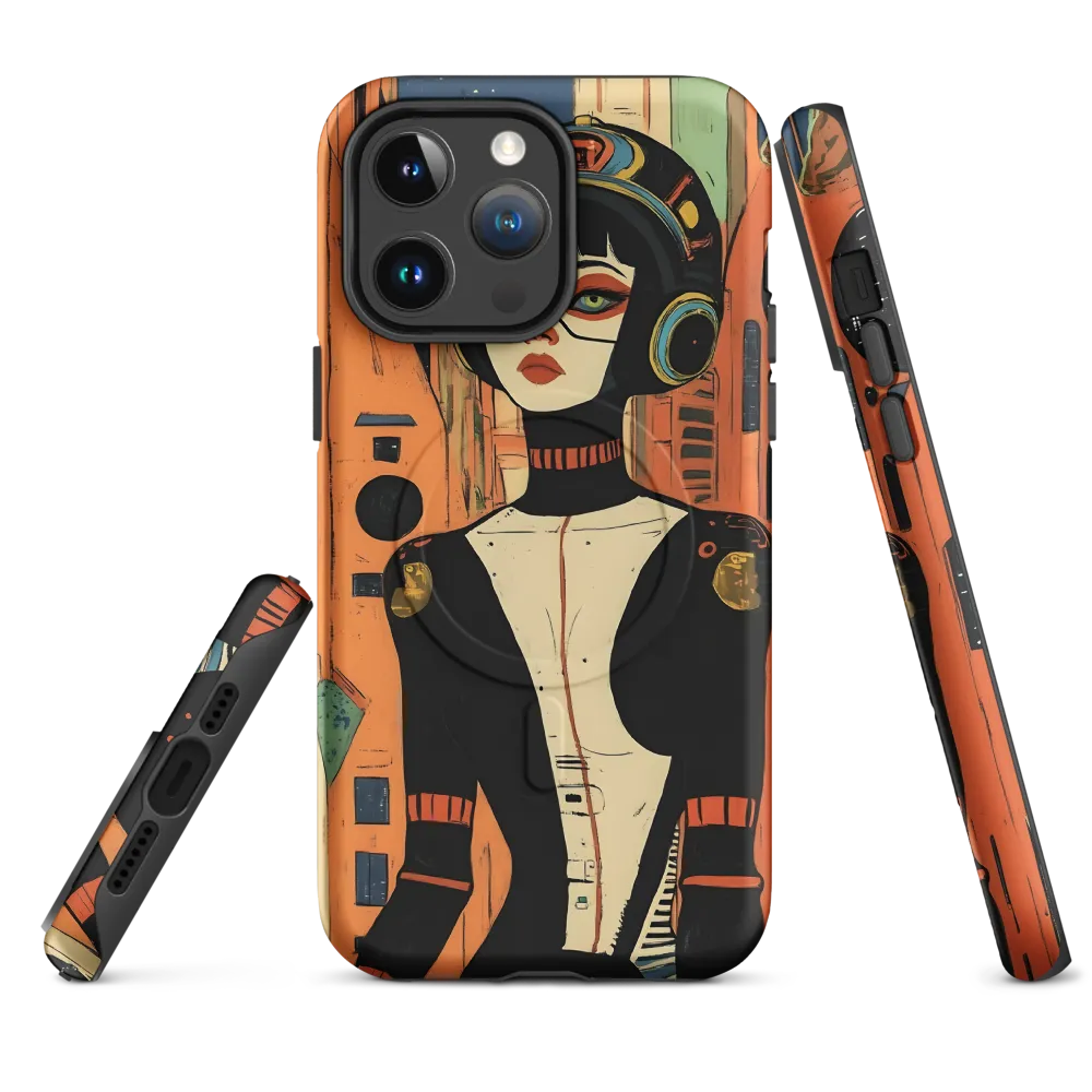 Futuristic Portrait of a Woman | Phone Case |  14 Pro Max | MagSafe® Tough Case | Matte