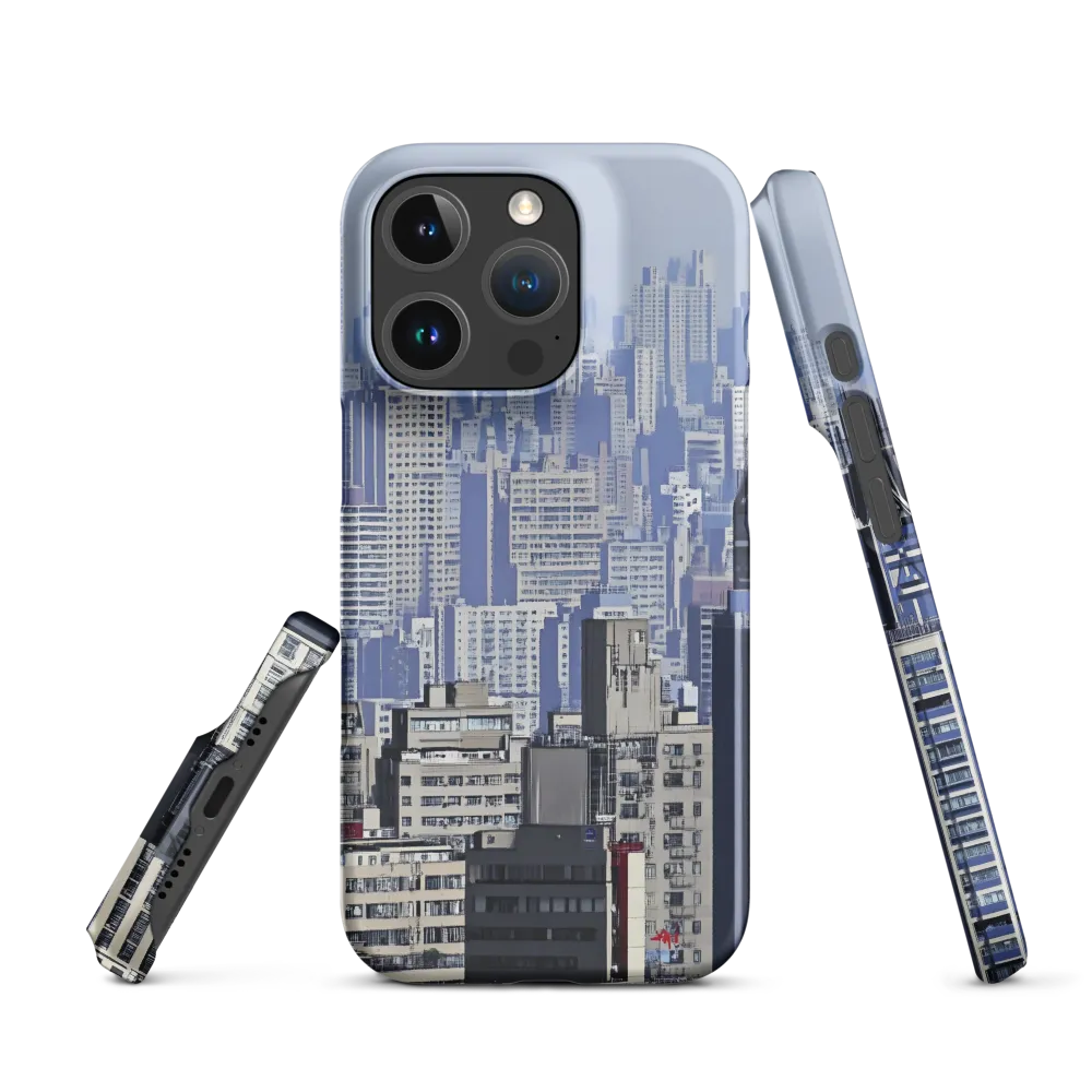 Urban Symphony: A Cityscape in Blues and Grays
