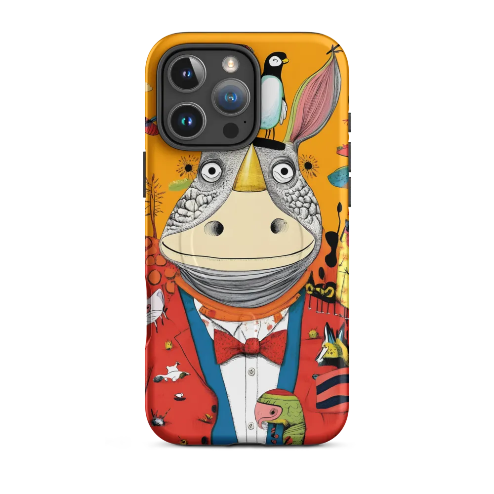 Whimsical Rhinoceros: A Playful Encounter