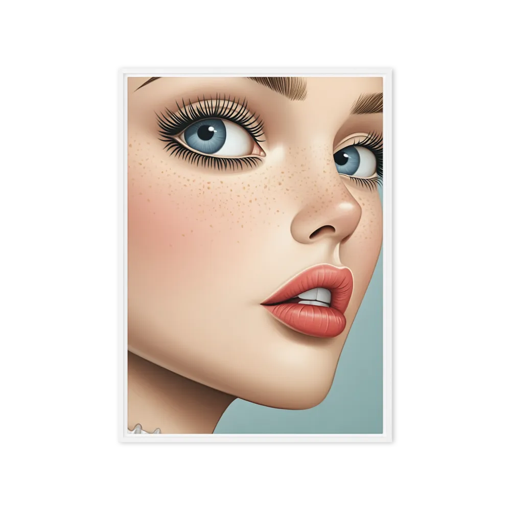 Intriguing Elegance | Canvas with White Frame | 20″×28″