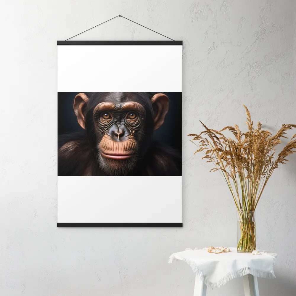 Whispers of Curiosity | Poster With Black Wood Hanger | 24″×36″