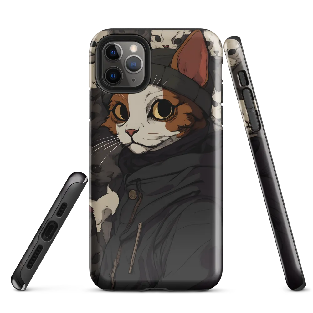 Whimsical Cat Portrait | Phone Case |  11 Pro Max | Tough Case | Glossy