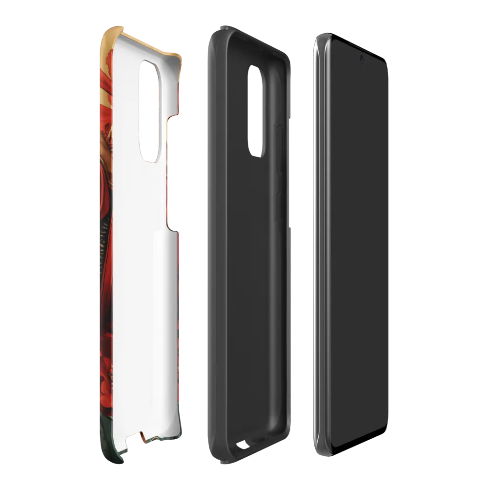 Defiant Portrait in a Floral Realm | Phone Case |  S20 Plus | Tough Case | Matte
