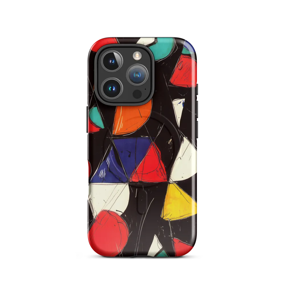 Vibrant Geometric Symphony | Phone Case |  16 Pro | MagSafe® Tough Case | Glossy