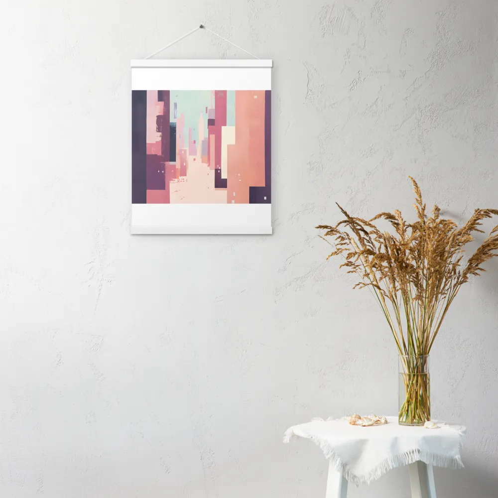 Tranquil Cityscape | Poster With White Wood Hanger | 16″×20″