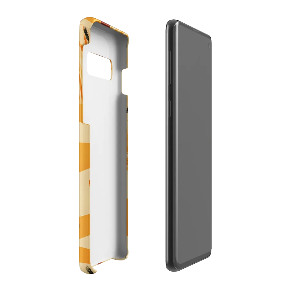 Embracing the Fields: A Floral Journey | Phone Case |  S10 Plus | Snap Case | Matte