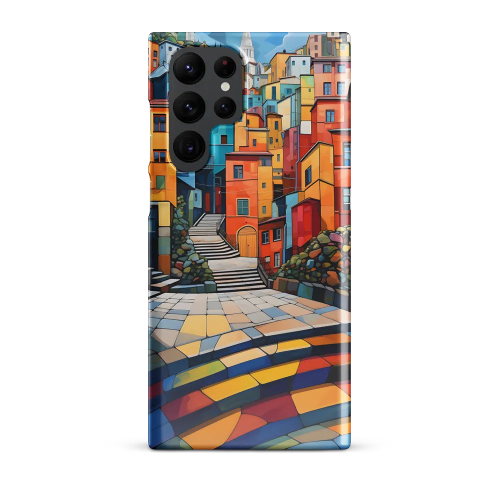Vibrant Village: A Cubist Journey
