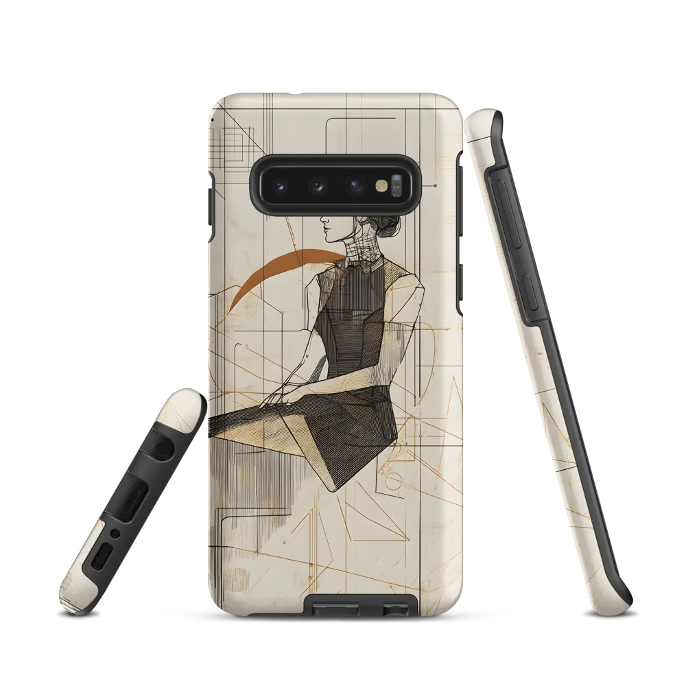 Geometric Elegance | Phone Case |  S10 | Tough Case | Matte