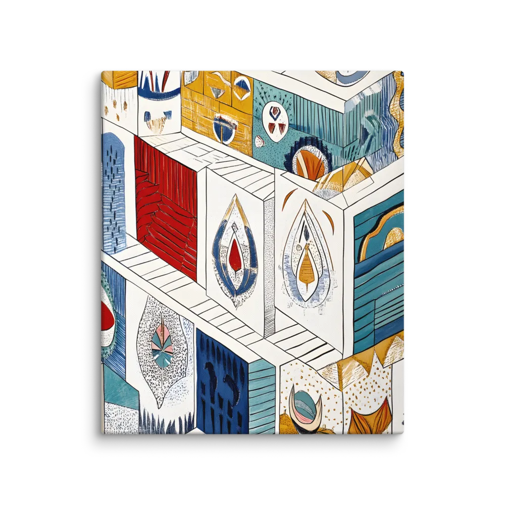 Symphony of Geometric Harmony | Canvas | 20″×24″