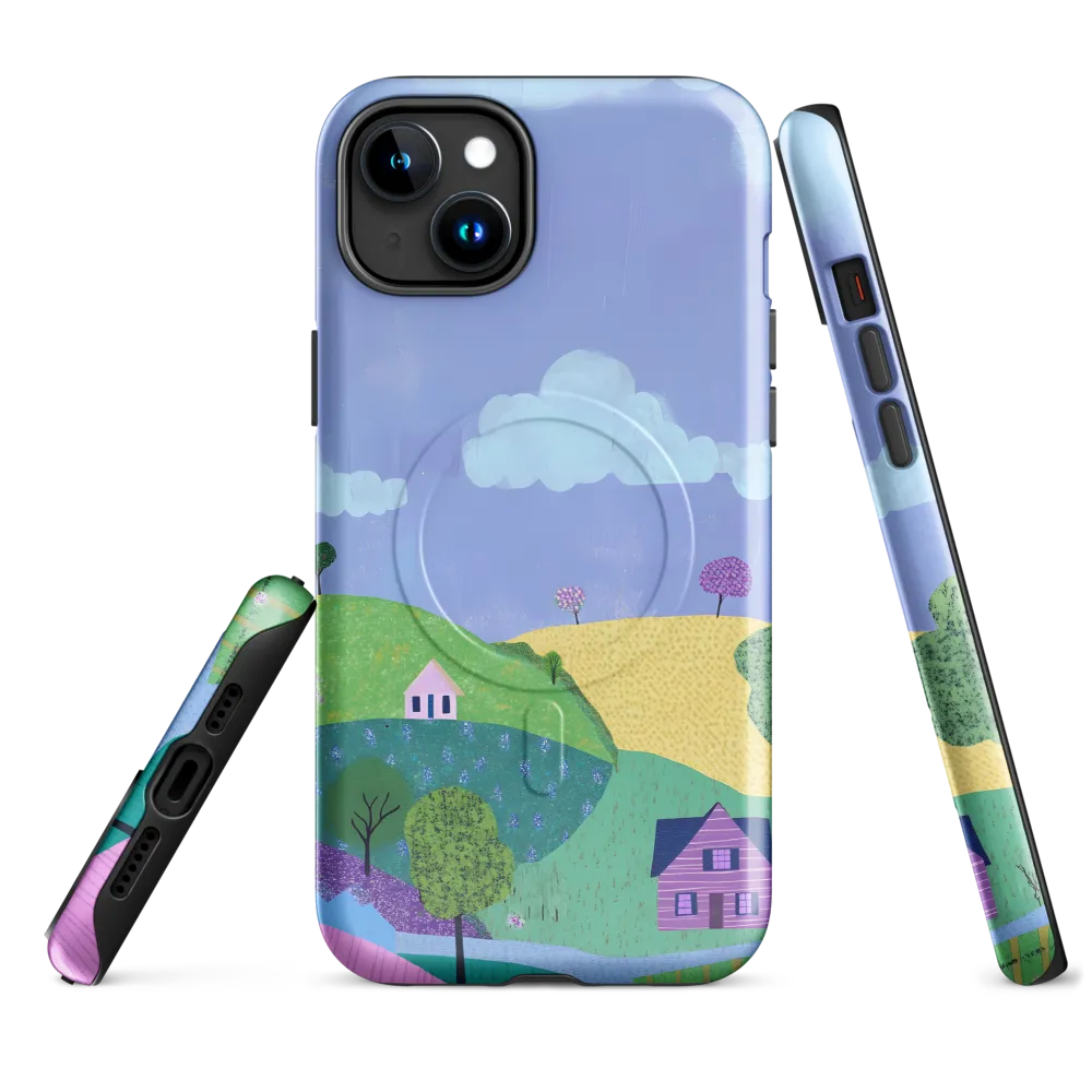 Whimsical Hills and Quaint Homes | Phone Case |  15 Plus | MagSafe® Tough Case | Glossy