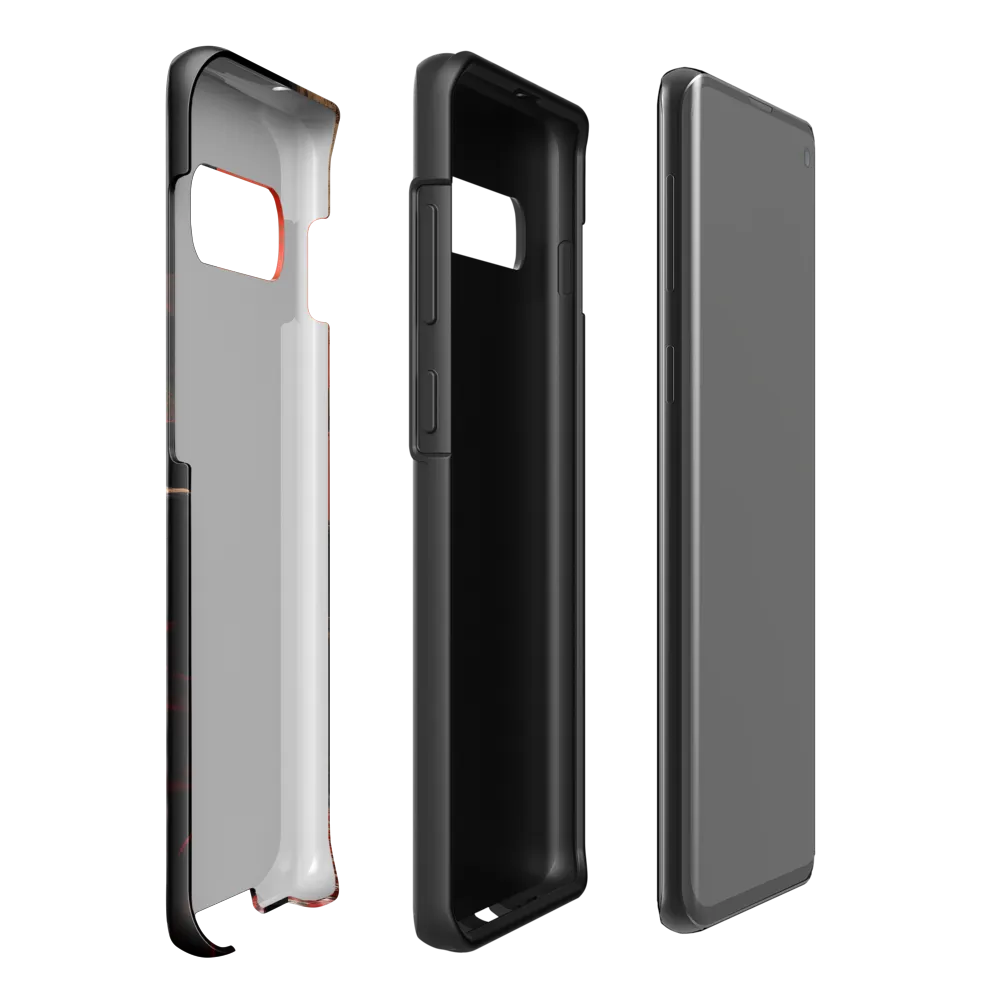 Gaze into the Ember Horizon | Phone Case |  S10 Plus | Tough Case | Glossy