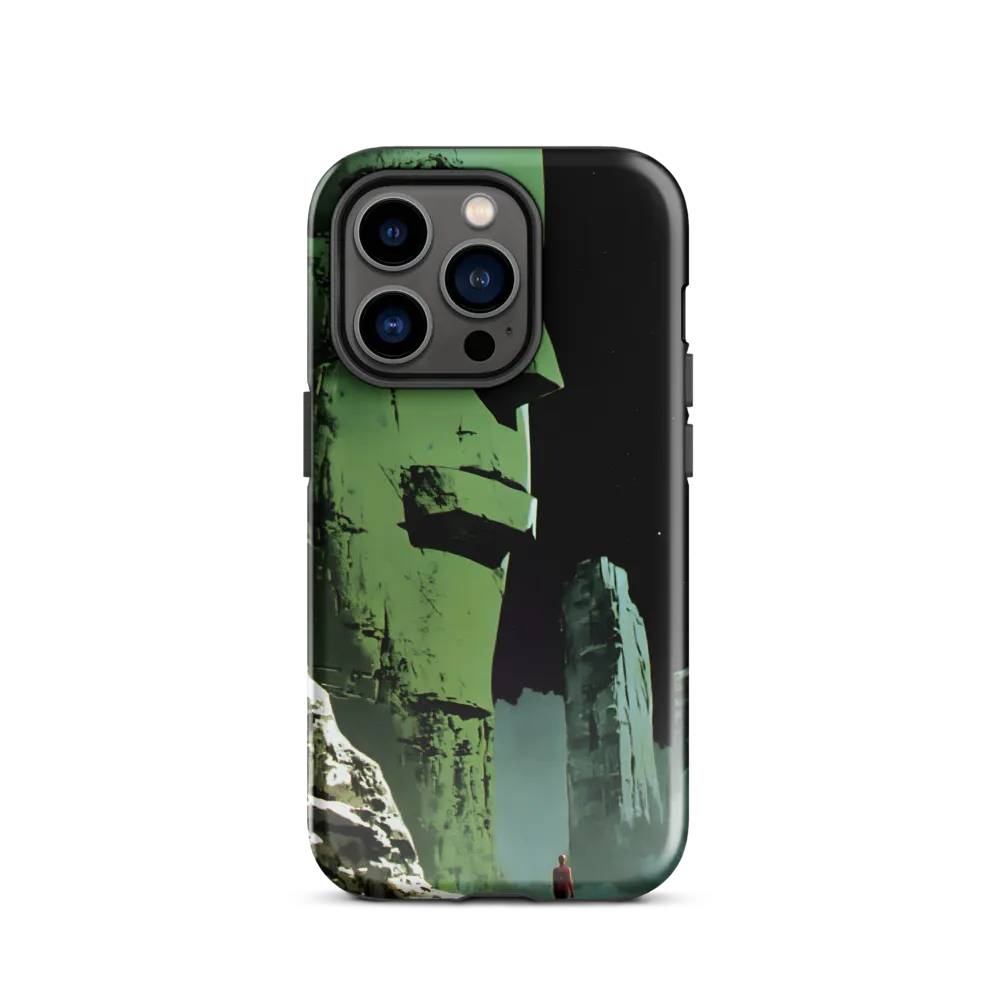Green Colossus and the Lone Traveler
