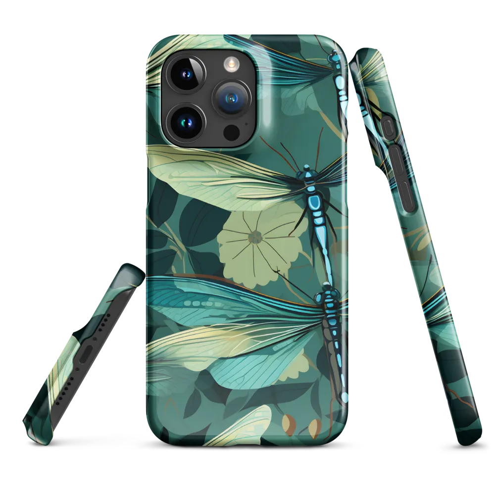 Whispers of Nature: Dragonflies in Harmony | Phone Case |  15 Pro Max | Snap Case | Glossy