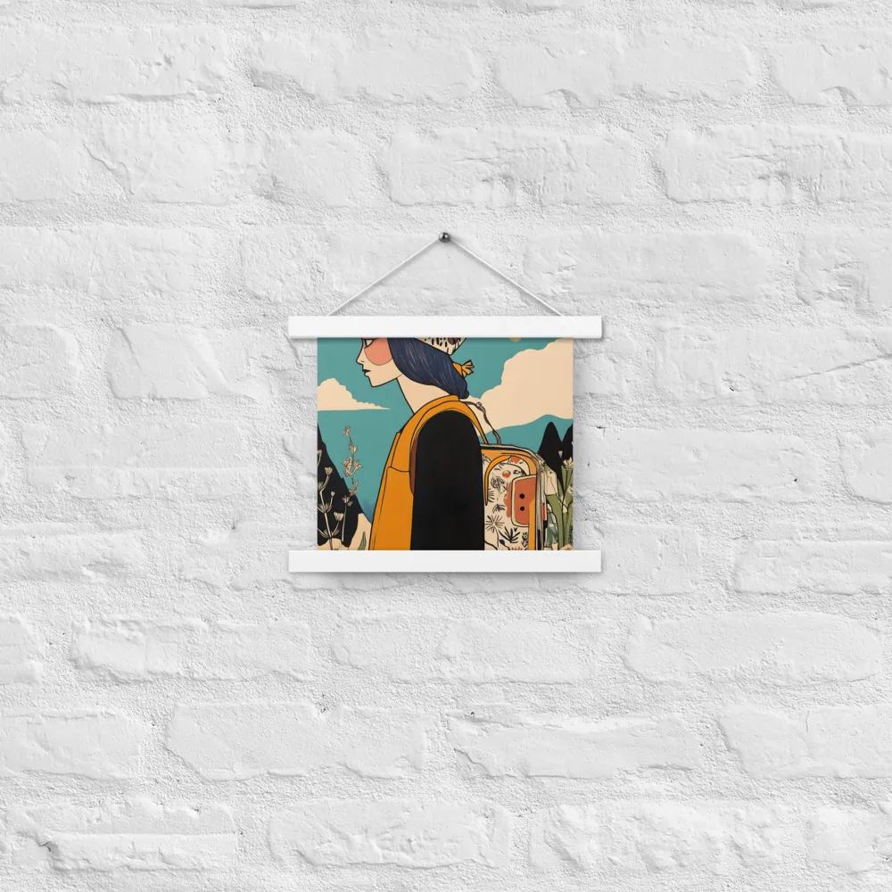 Journey's Serenity | Poster With White Wood Hanger | 10″×10″
