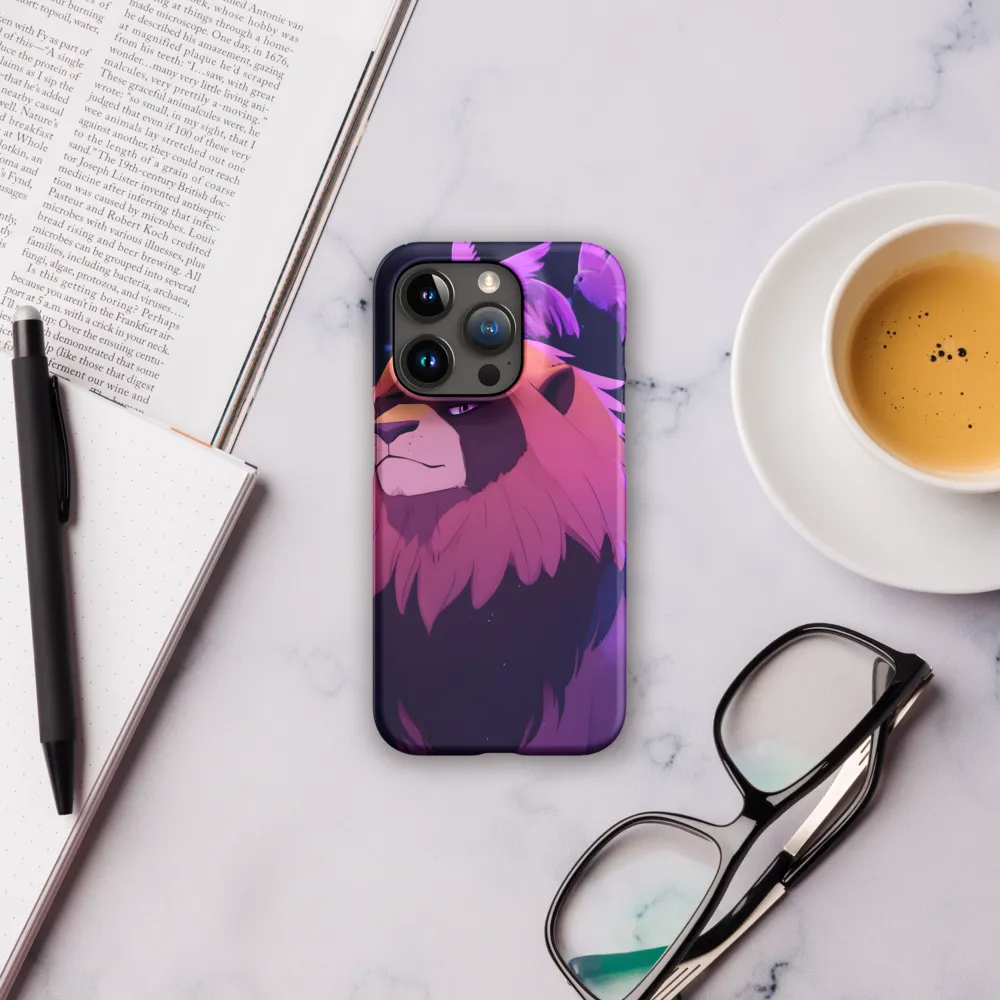 Regal Serenity: The Majestic Lion | Phone Case |  15 Pro | Snap Case | Matte