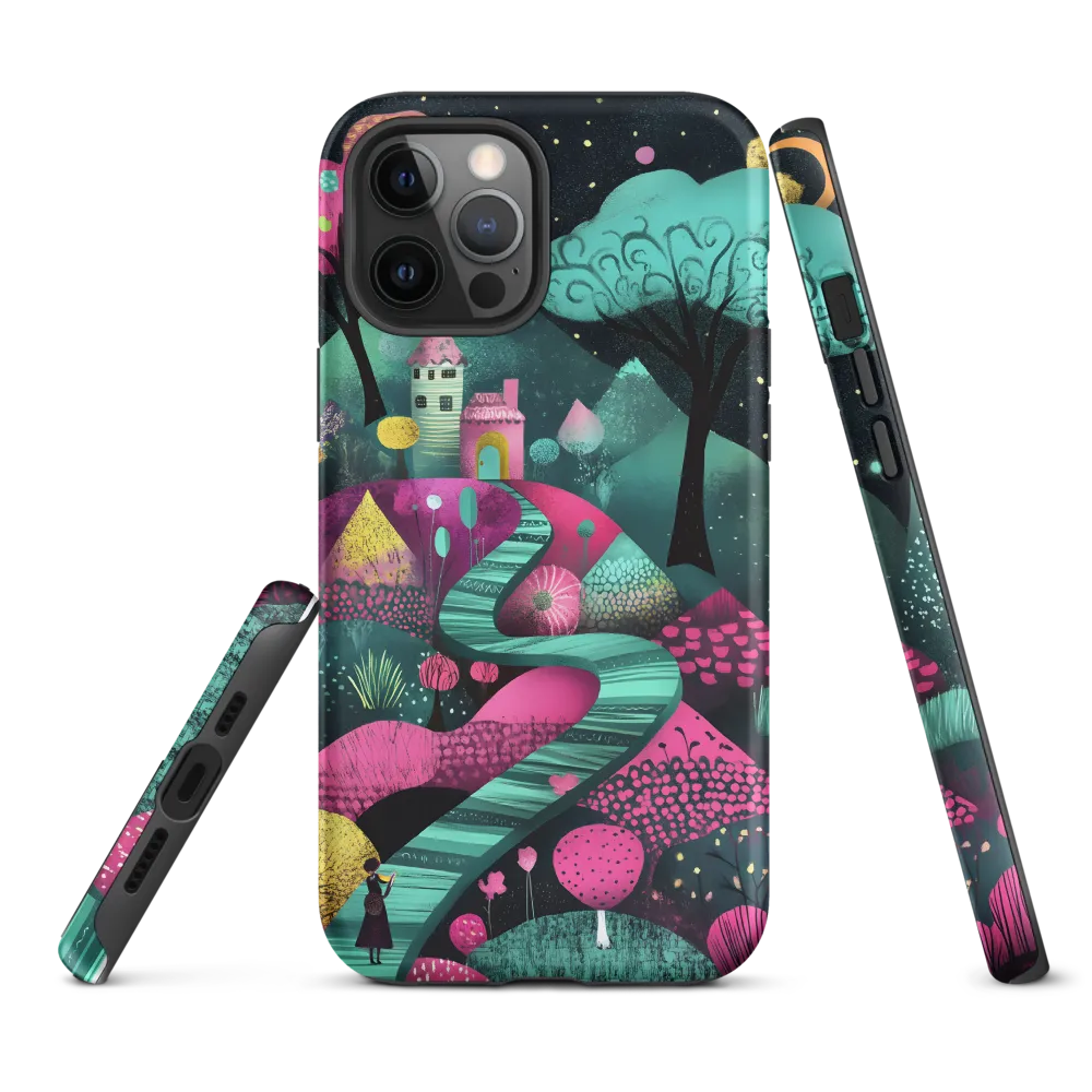 Whimsical Journey through Colorful Lands | Phone Case |  12 Pro Max | Tough Case | Matte
