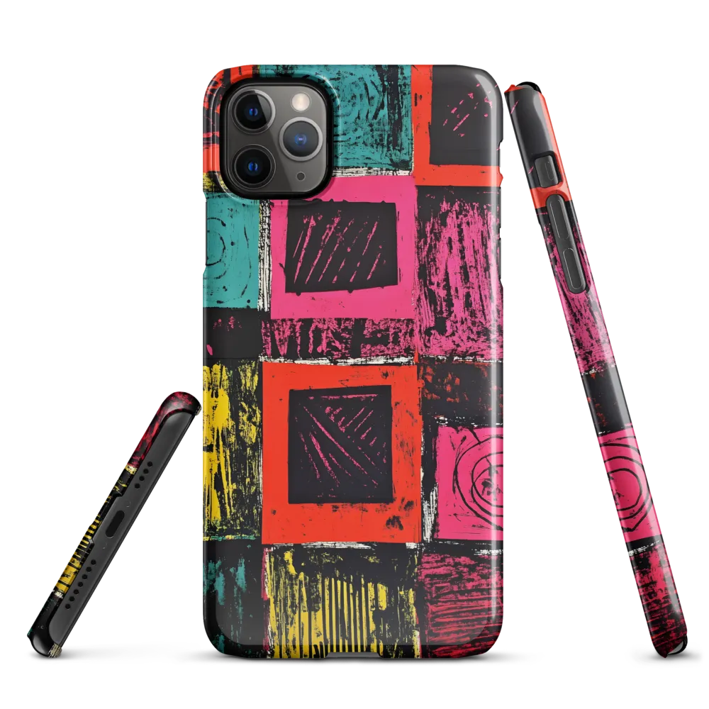 Dynamic Expressions in Geometric Patterns | Phone Case |  11 Pro Max | Snap Case | Glossy