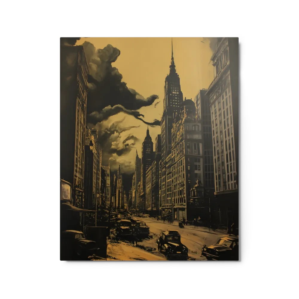 Echoes of a Forgotten Skyline | Metal Print | 16″×20″