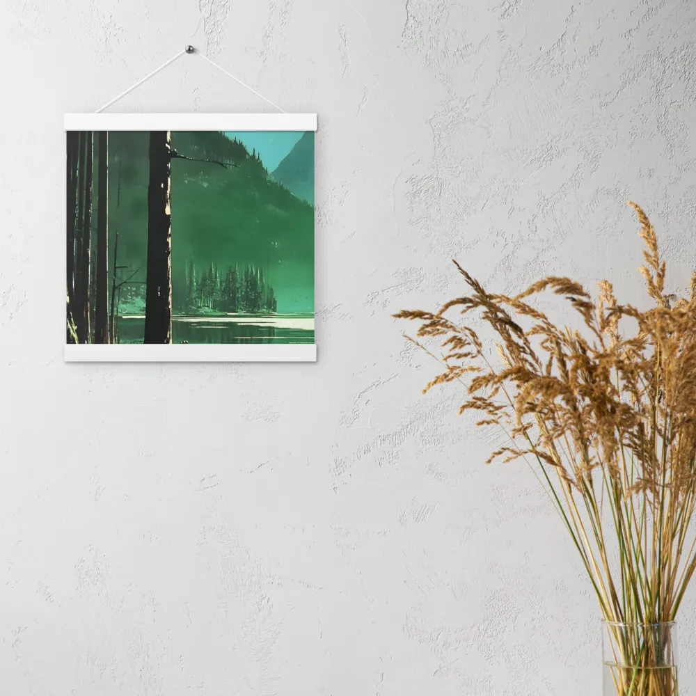 Reflections of Tranquility | Poster With White Wood Hanger | 12″×12″