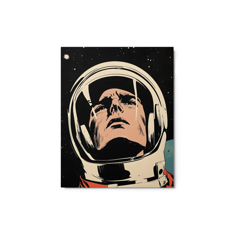 Gaze of the Astronaut | Metal Print | 8″×10″