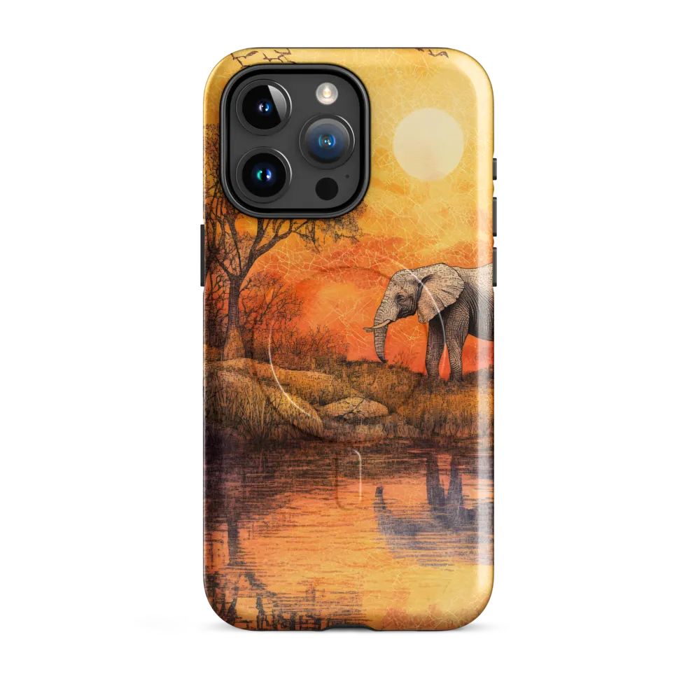 Elephant's Serenity at Dusk