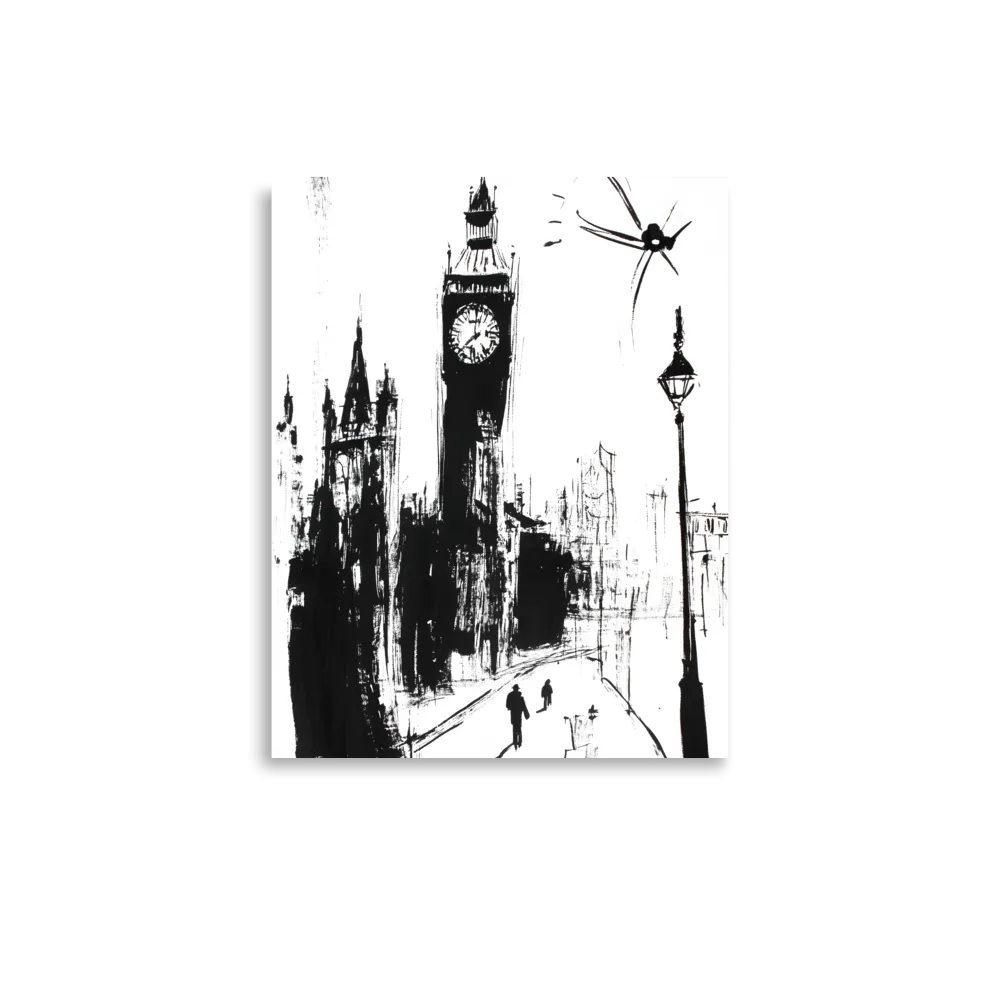 Clock Tower in Motion | Poster | 11″×14″