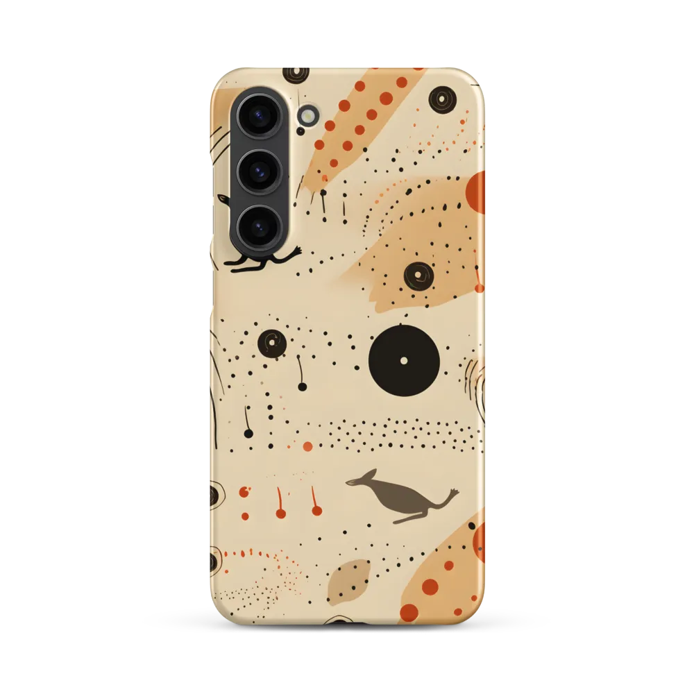 Playful Patterns in Earth Tones | Phone Case |  S23 Plus | Snap Case | Matte
