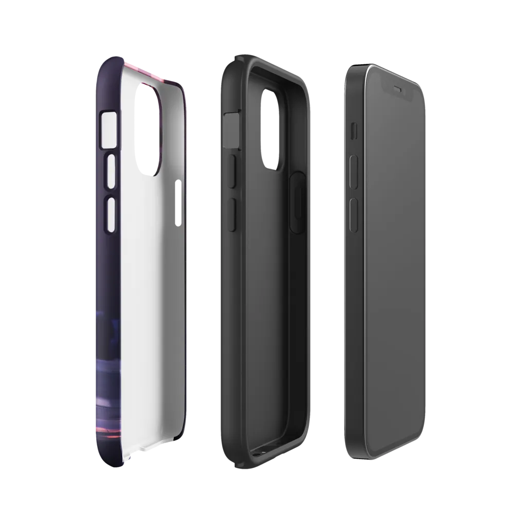 City Silhouettes at Dusk | Phone Case |  12 mini | Tough Case | Glossy