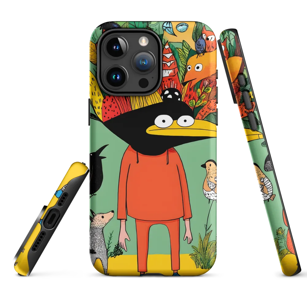 Whimsical Encounter in a Colorful Jungle