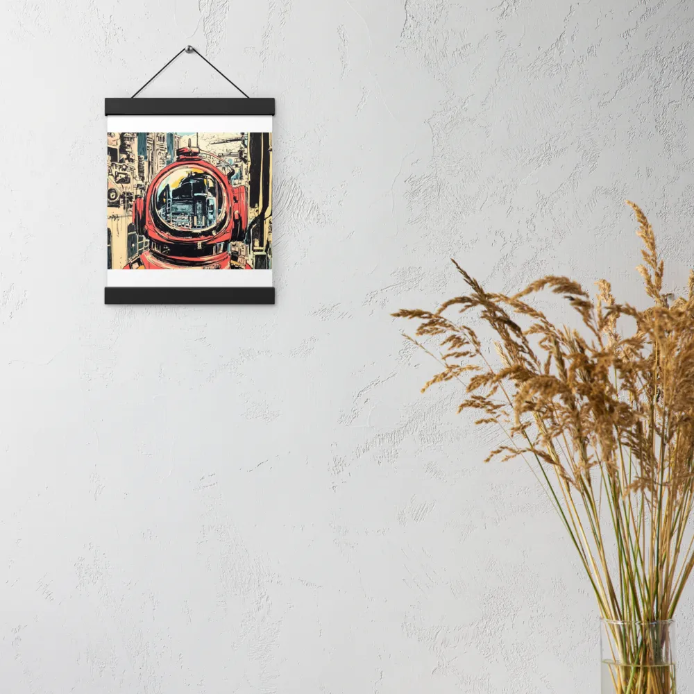 Reflections of Tomorrow | Poster With Black Wood Hanger | 8″×10″