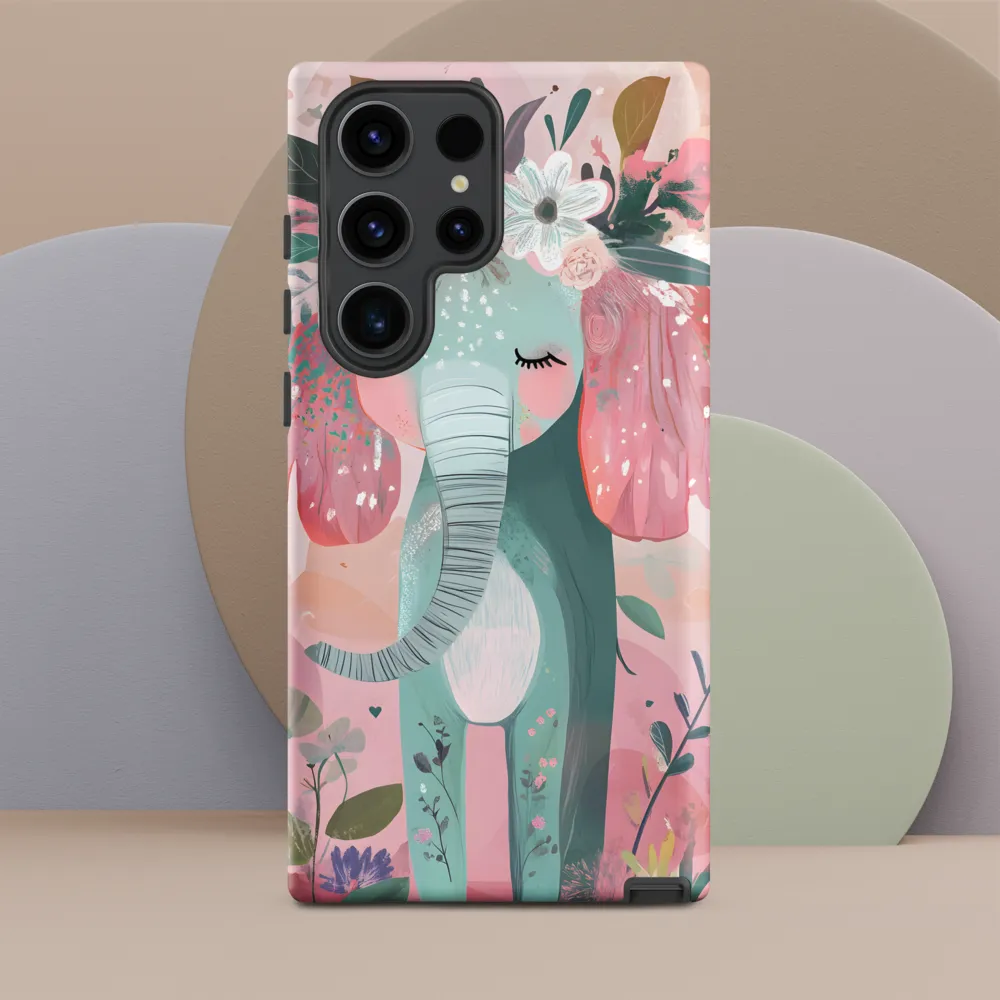 Whimsical Elephant in Bloom