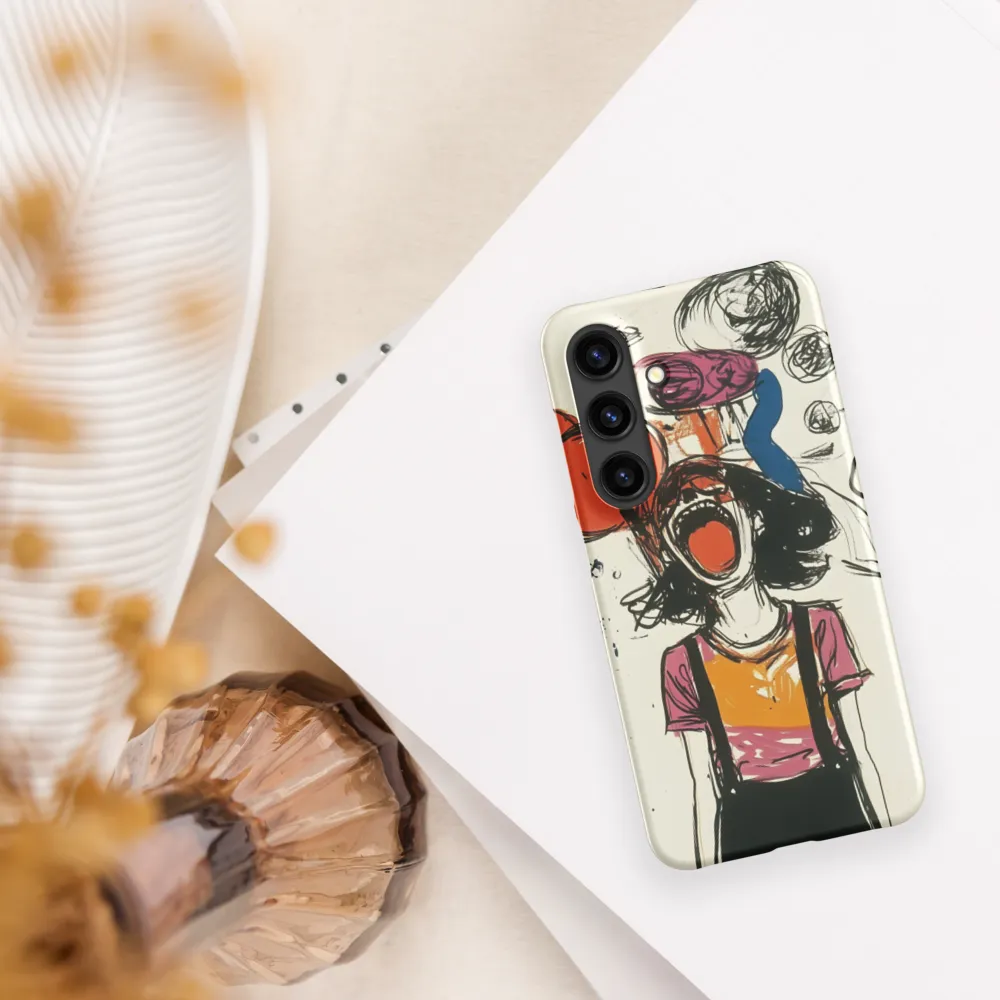 Echoes of Anguish | Phone Case |  S24 | Snap Case | Matte